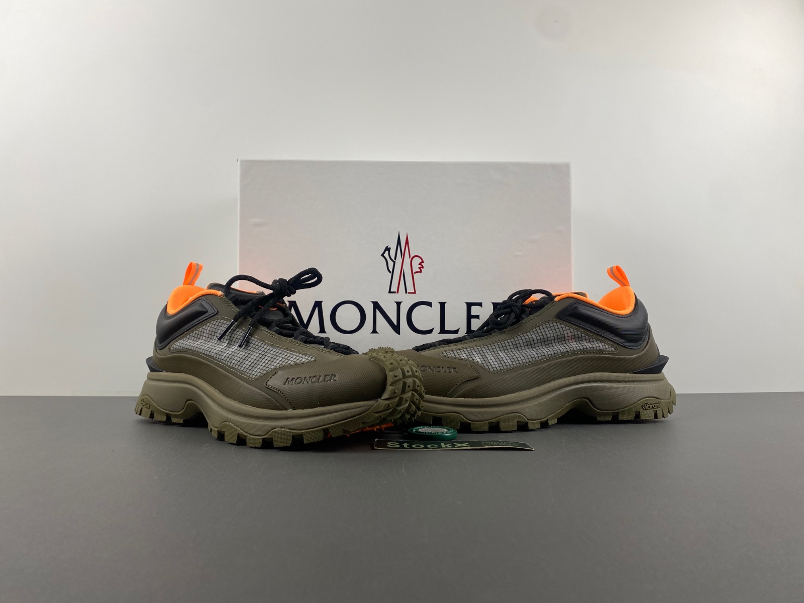 Moncler: Khaki Trailgrip Lite Sneakers