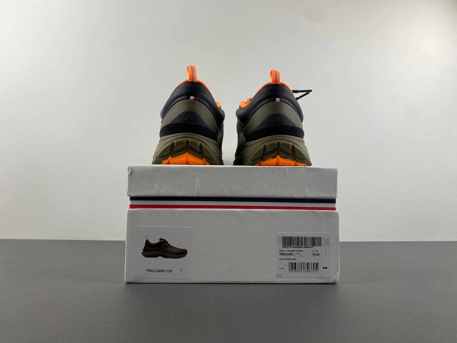 Moncler: Khaki Trailgrip Lite Sneakers