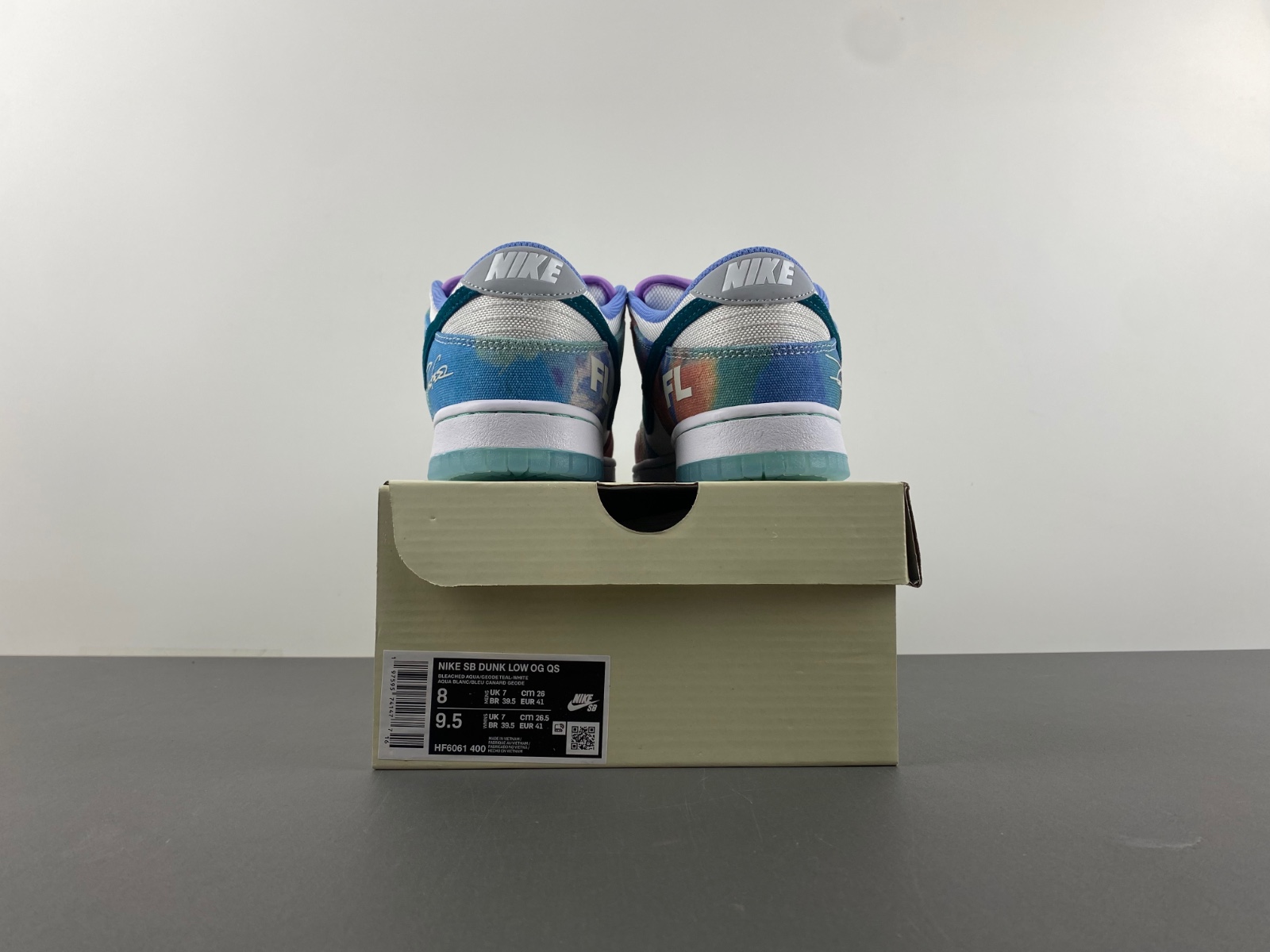 Nike Futura Laboratories x Dunk SB Low Bleached Aqua HF6061-400