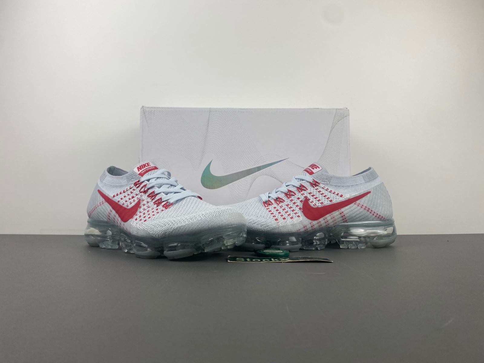 NIKE Air VaporMax White Silver Sneakers 849558-006
