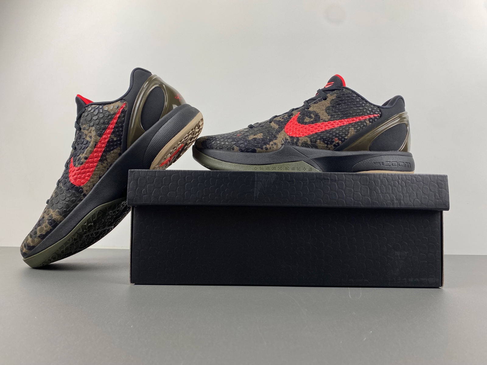 nike kobe 6 protro italian camo black red FQ3546-001