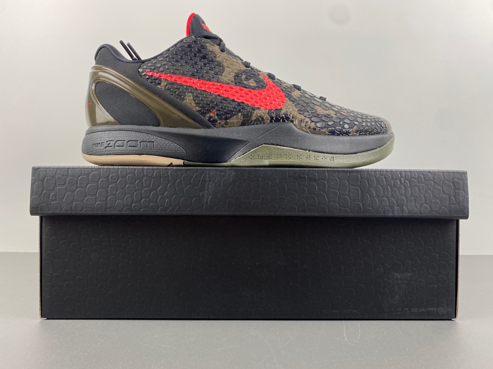 nike kobe 6 protro italian camo black red FQ3546-001