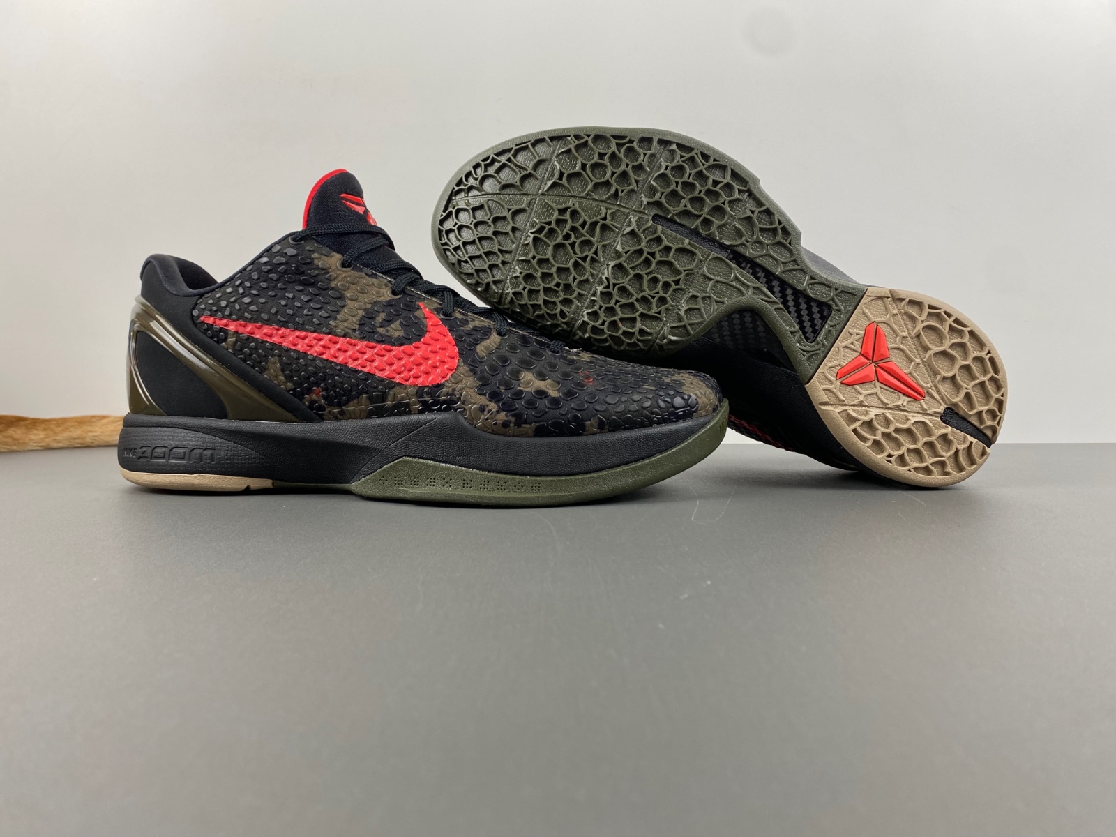 nike kobe 6 protro italian camo black red FQ3546-001
