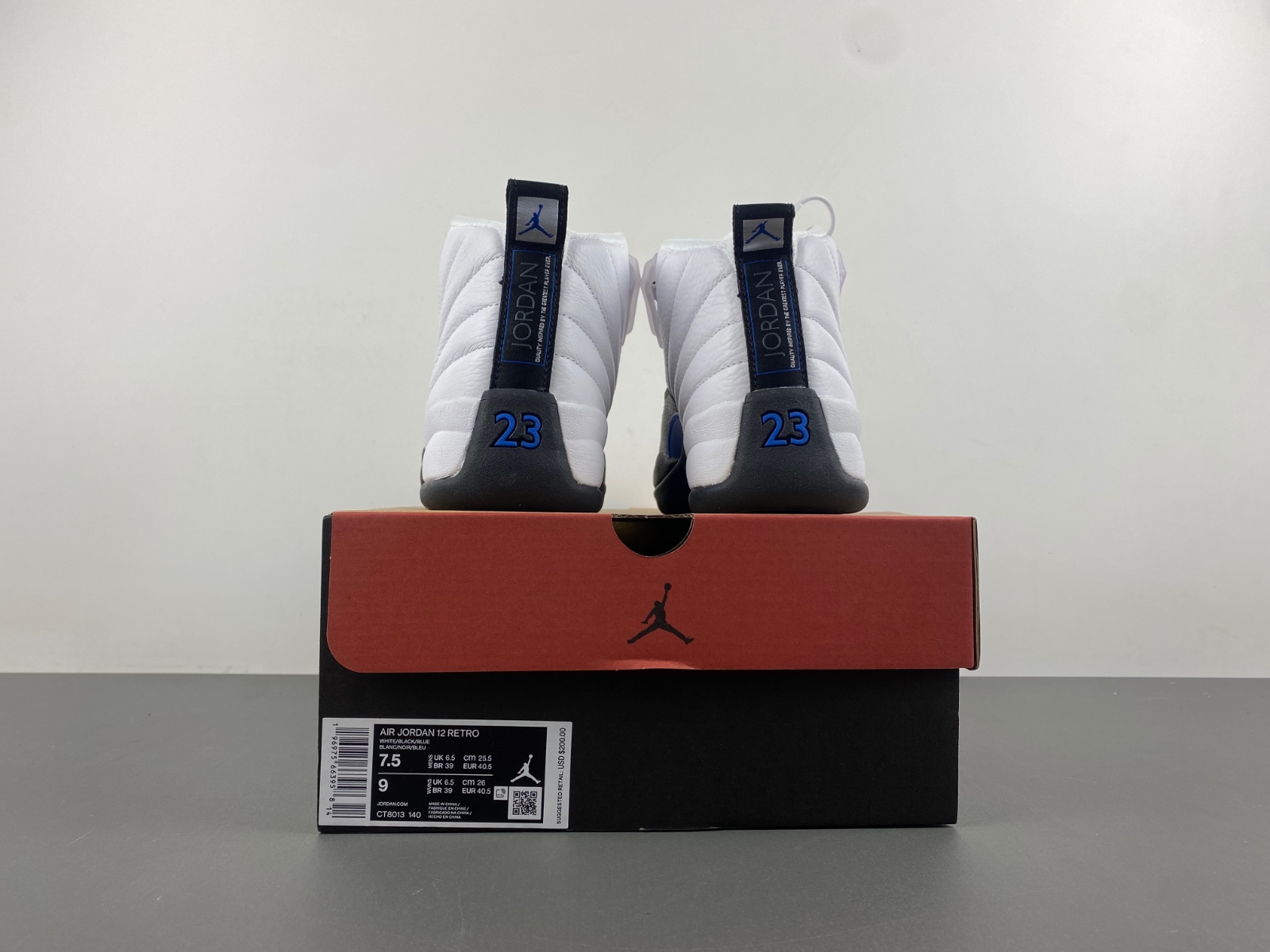 Air Jordan 12 Blueberry White/Black-Game Royal CT8013-140