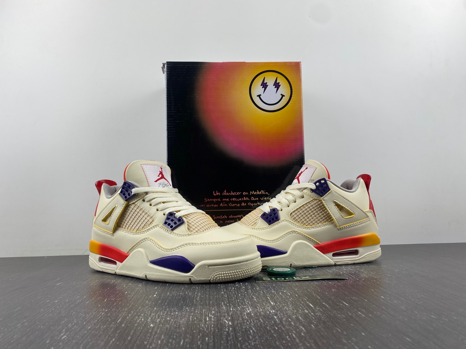 Balvin x Air Jordan 4 Retro Gradient Rainbow AQ0344-901
