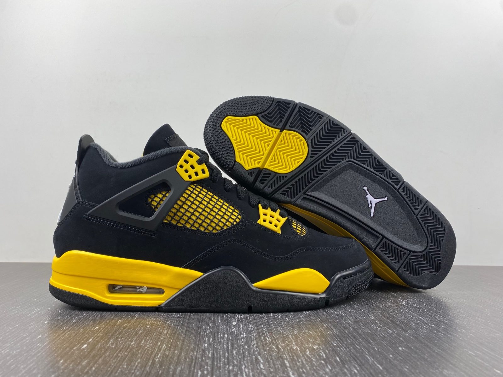 Air Jordan 4 Thunder AJ4 Black/Yellow 308497-017