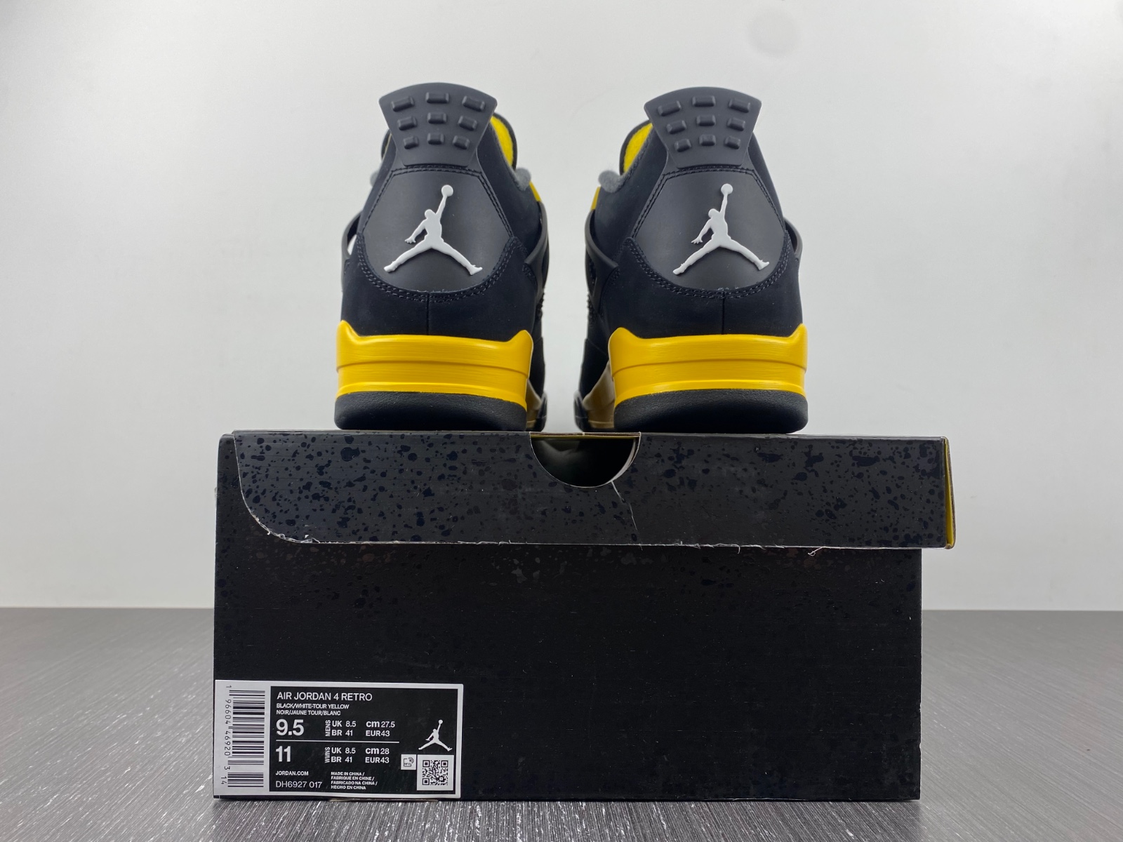 Air Jordan 4 Thunder AJ4 Black/Yellow 308497-017