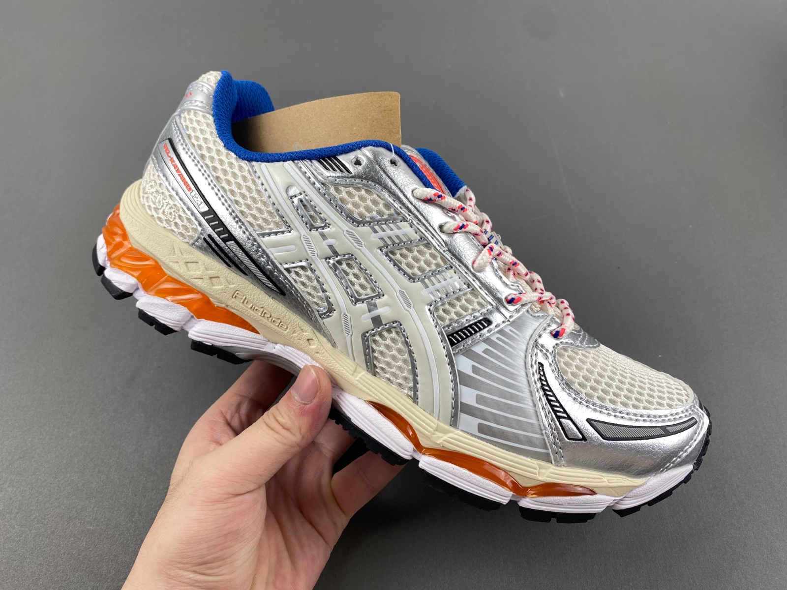 ASICS GEL-KAYANO 12.1 White/Silver/Orange 1203A555-101