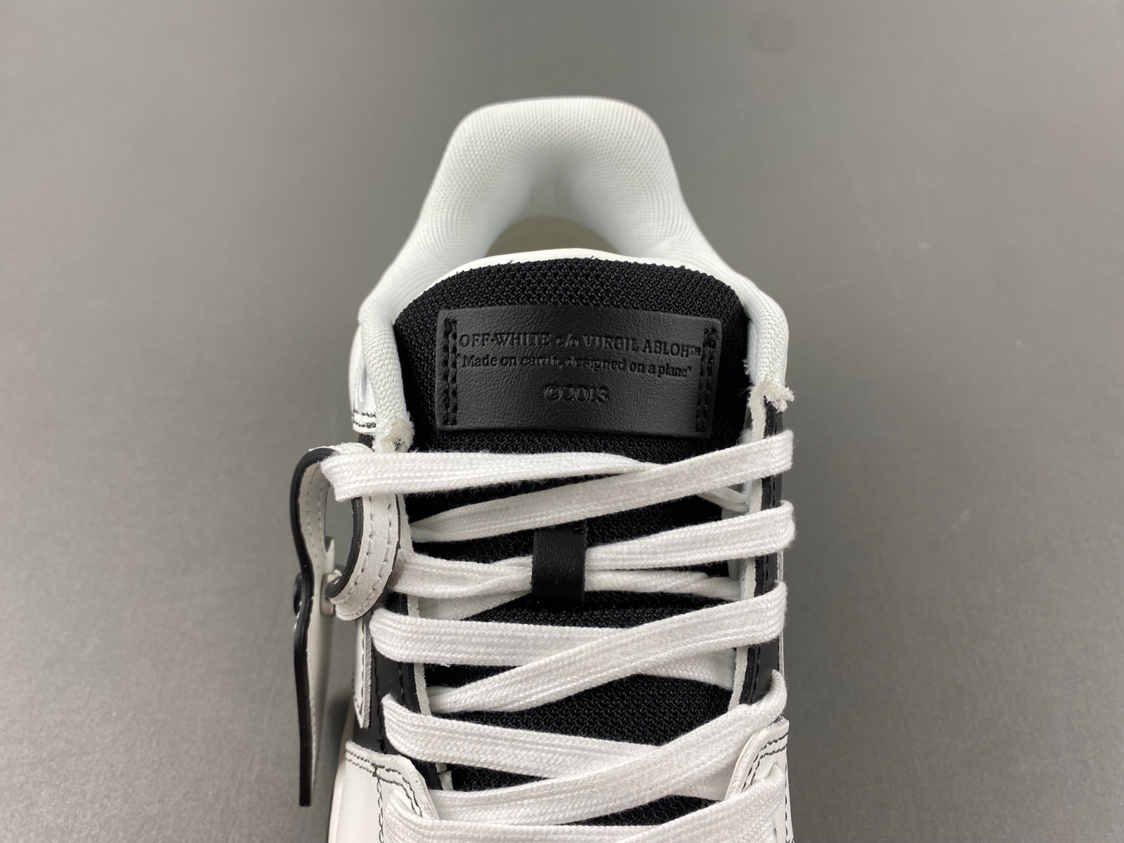 Off-White Black & White Out Of Office Sneakers OMIA189S24LEA0041001