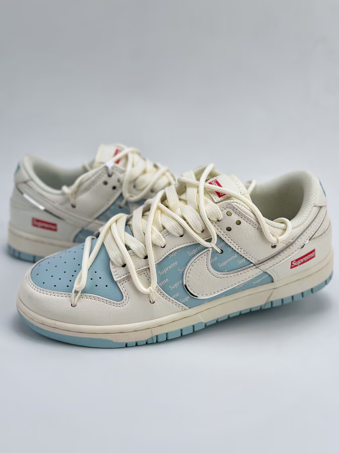 nike sb dunk low x supreme daytime blue straps jj5688 107xk