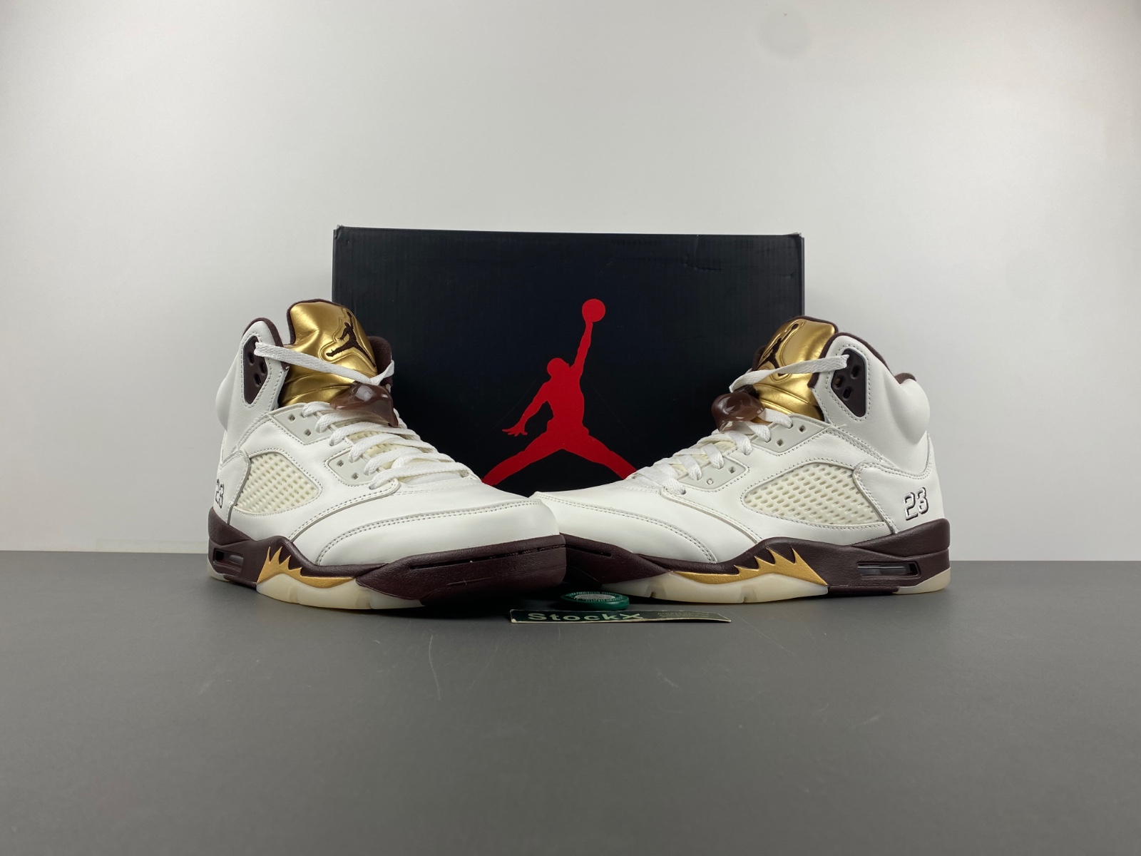 Air Jordan 5 Retro Olympic Gold White Mocha 136027 133