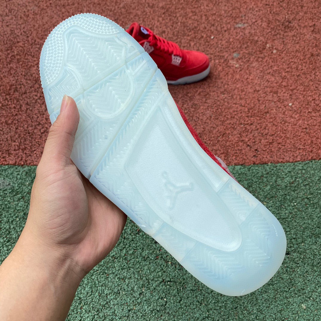 Air Jordan Retro 4 OU Claret Red and White