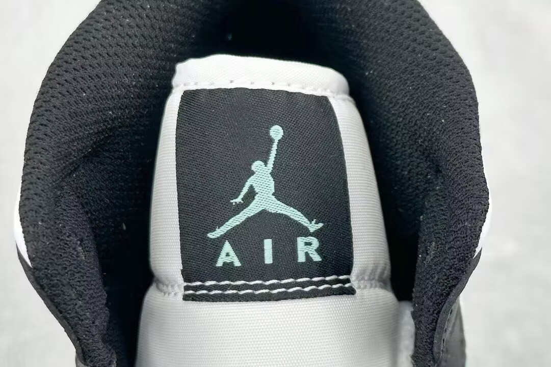 Jordan 1 mid black and white mint green dq8426 103