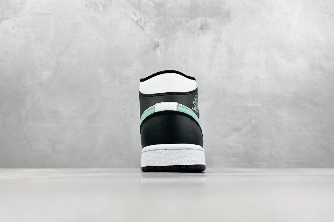 Jordan 1 mid black and white mint green dq8426 103
