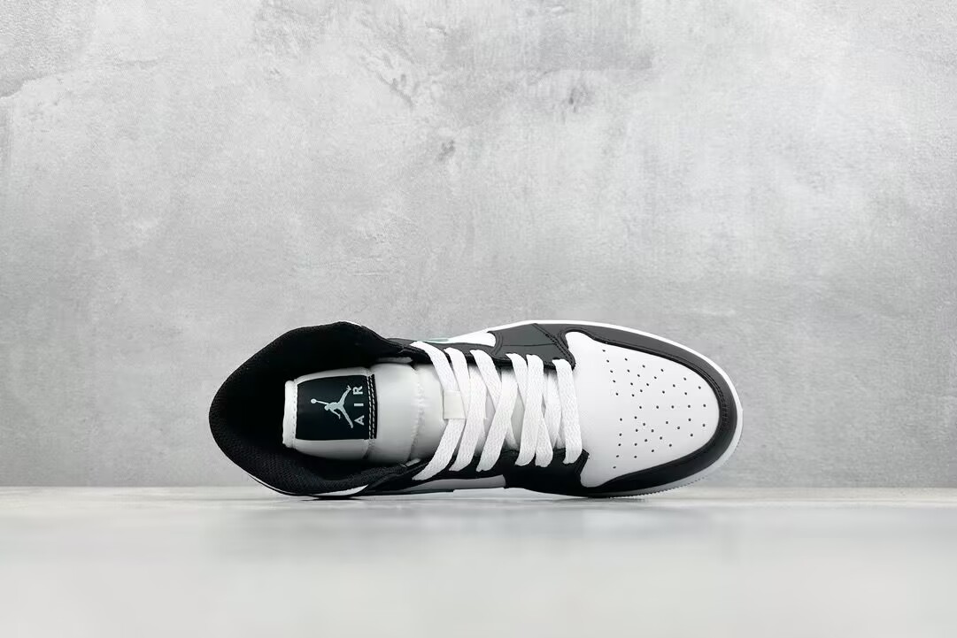 Jordan 1 mid black and white mint green dq8426 103