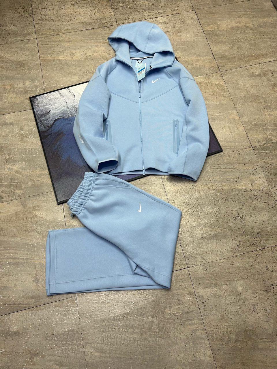 NIKE x NOCTA Collaboration US Version Tech Fleece Printed Zip-Up Hooded Sweatshirt & Sweatpants Set