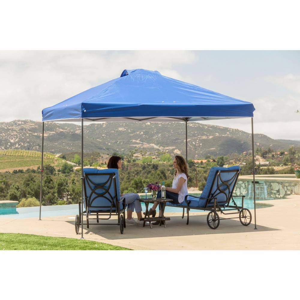Everbilt 10 ft. x 10 ft. Blue Instant Canopy Pop Up Tent NS CLIA 100-B