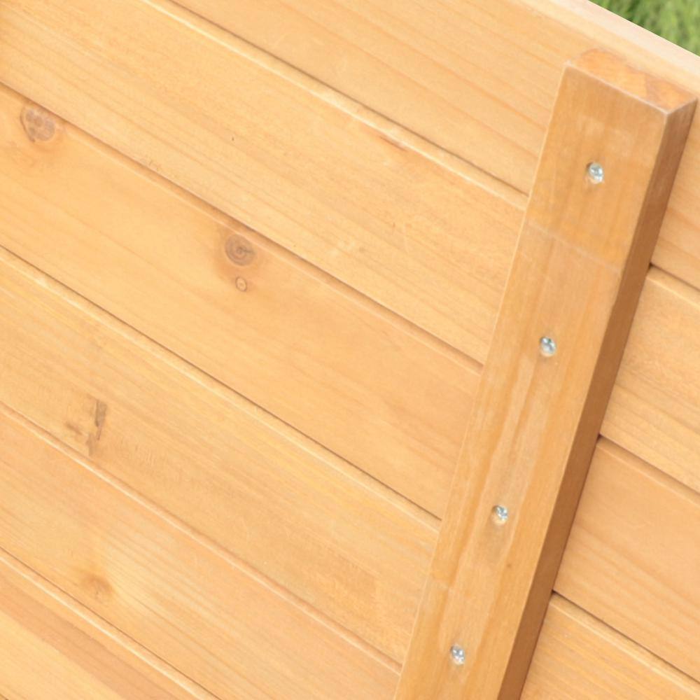 VEIKOUS 71 in. W x 31 in. D x 29 in. H Oversized Wooden Raised Garden Bed with Liner, Natural PG0102-08NW-1