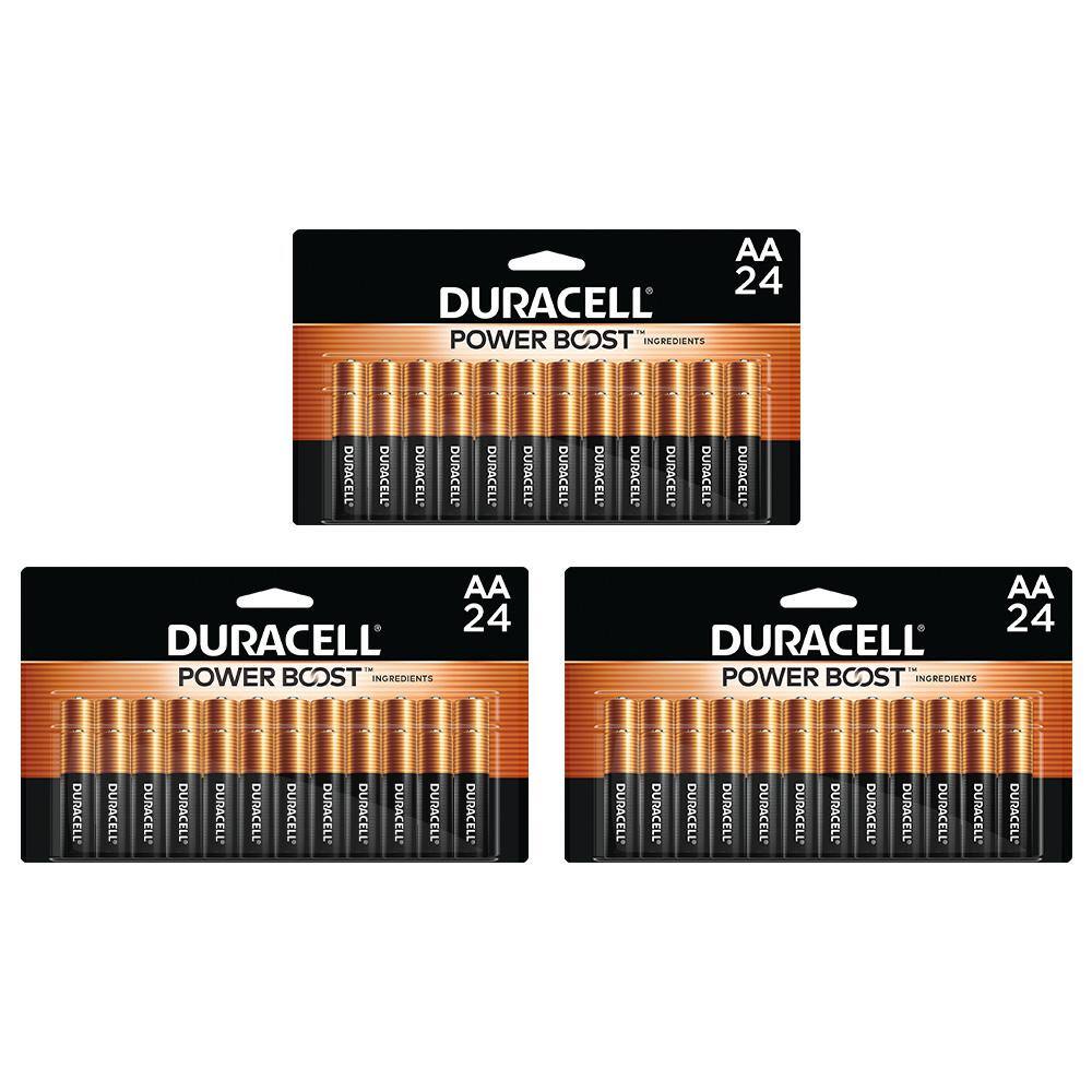 Duracell Coppertop Power Boost AA Alkaline Batteries for Household Devices (72-Pack), Double A Batteries 5018783