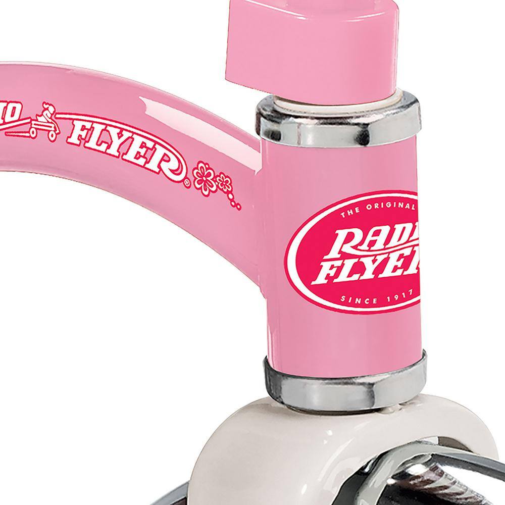 RADIO FLYER 33PZ Kids Classic Style Dual Deck Tricycle with Handlebar Bell, Pink 33PZ
