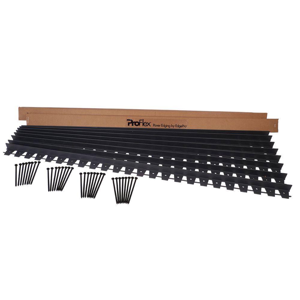 ProFlex 48 ft. Paver Edging Project Kit in Black 1260HD-48C