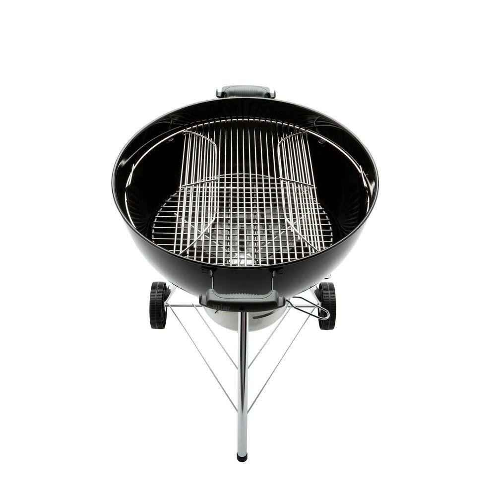 Weber Original Kettle Premium 22 in. Charcoal Grill in Black with Built-In Thermometer 14401001