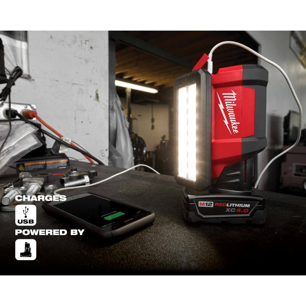Milwaukee M12 ROVER Service and Repair Flood Light with USB Charging 2367-20