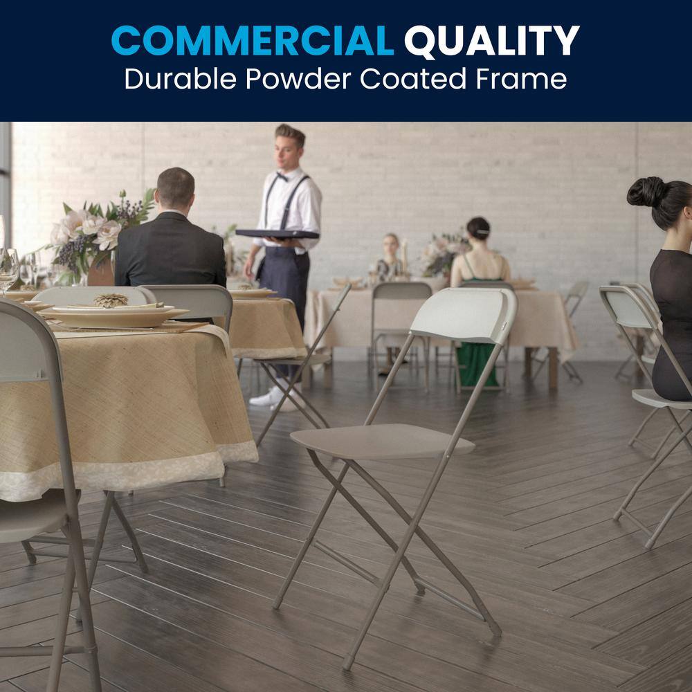 Carnegy Avenue Beige Metal Folding Chairs CGA-LE-487292-BE-HD