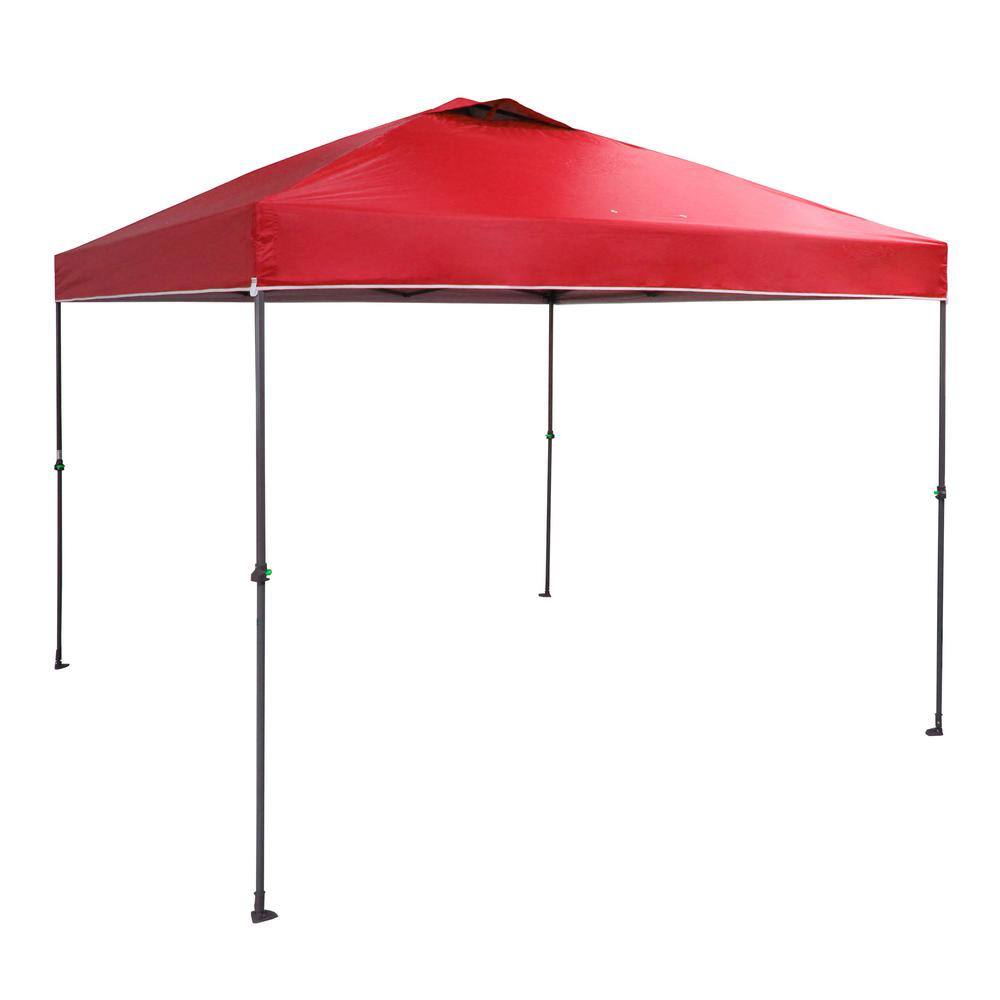 Everbilt 10 ft. x 10 ft. Red Instant Canopy Pop Up Tent NS CLIA 100-R
