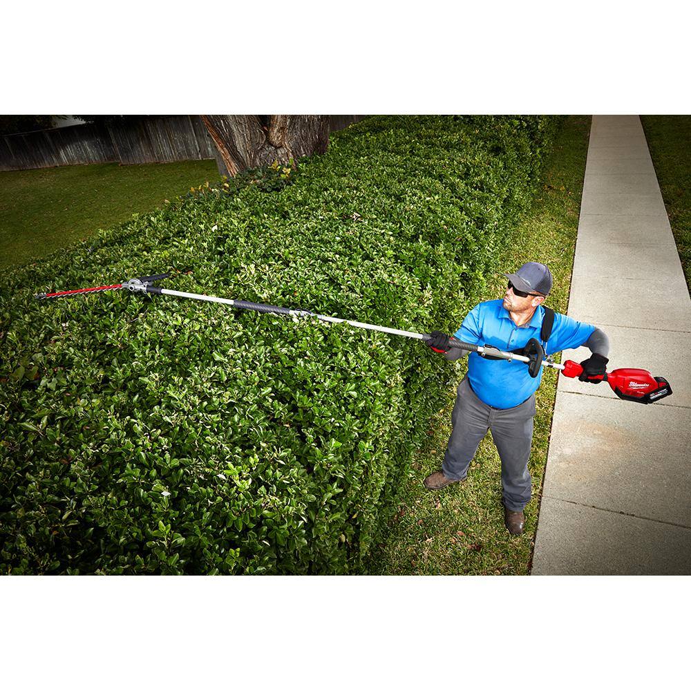Milwaukee M18 FUEL Hedge Trimmer Attachment with QUIK-LOK 3 ft. Attachment Extension 49-16-2719-49-16-2721