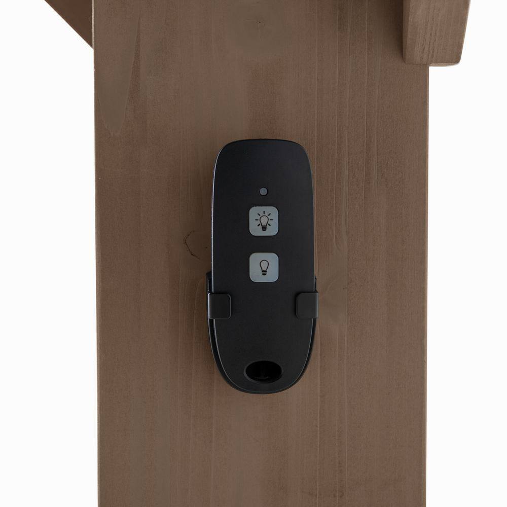 Sunjoy 11 ft. x 13 ft. Cedar Framed Gazebo with Brown Steel and Polycarbonate Hip Roof with Solar Powered LED Lights A102005891