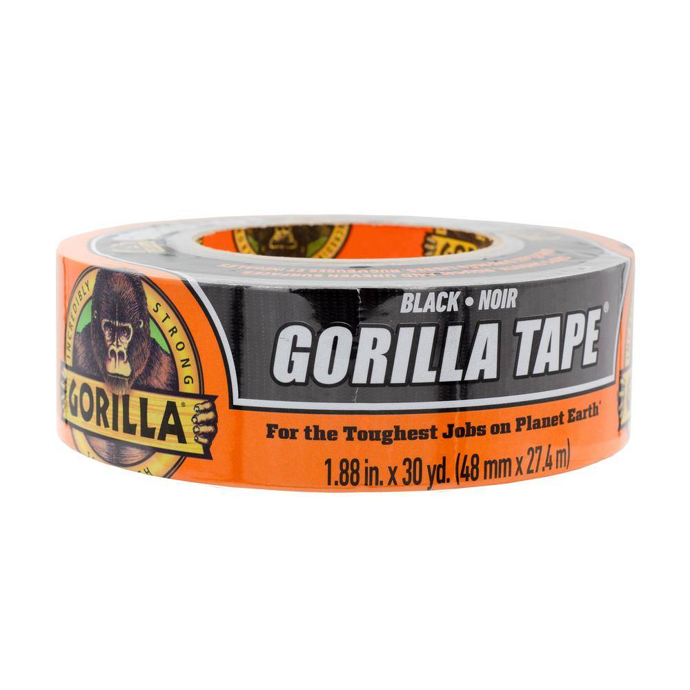 Gorilla 30 yd Black Duct Tape (Case of 16) 106718