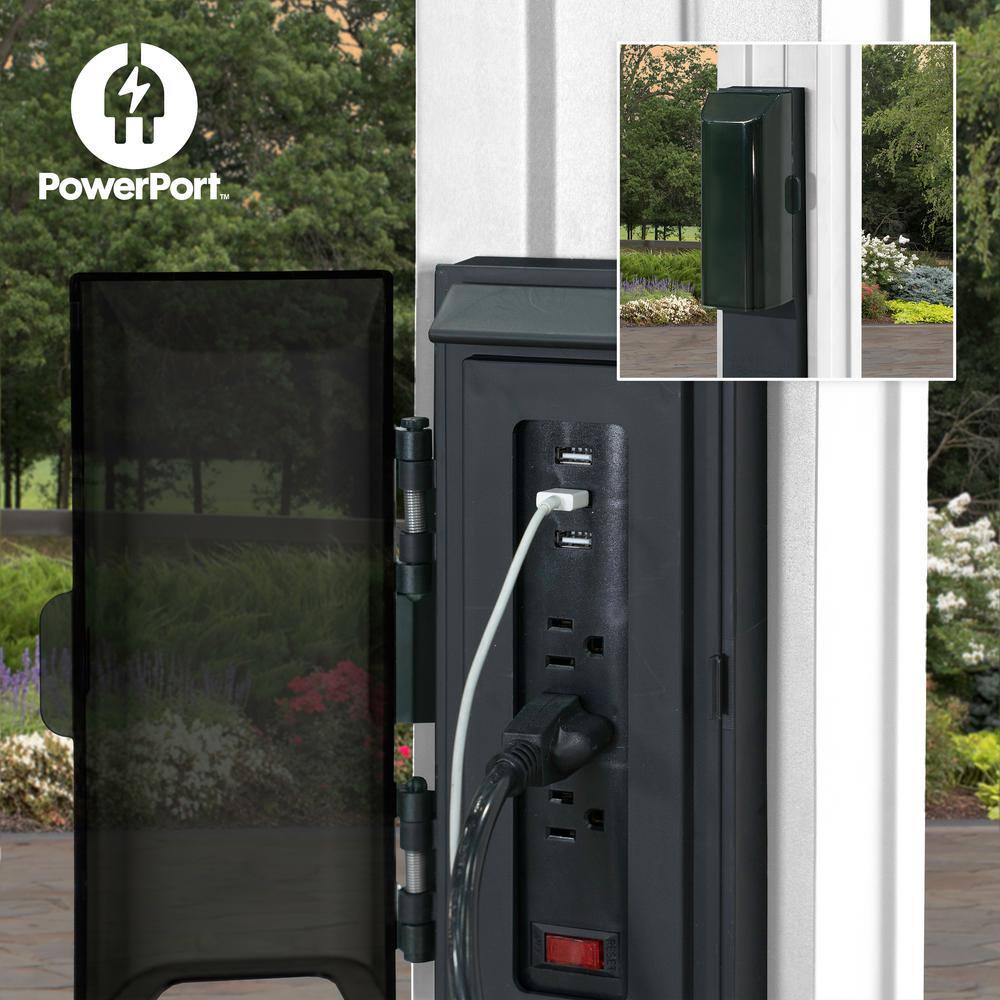 Backyard Discovery Hawthorne 12 ft. x 14 ft. White Steel Traditional Pergola with Sail Shade Soft Canopy 2105553BCOM