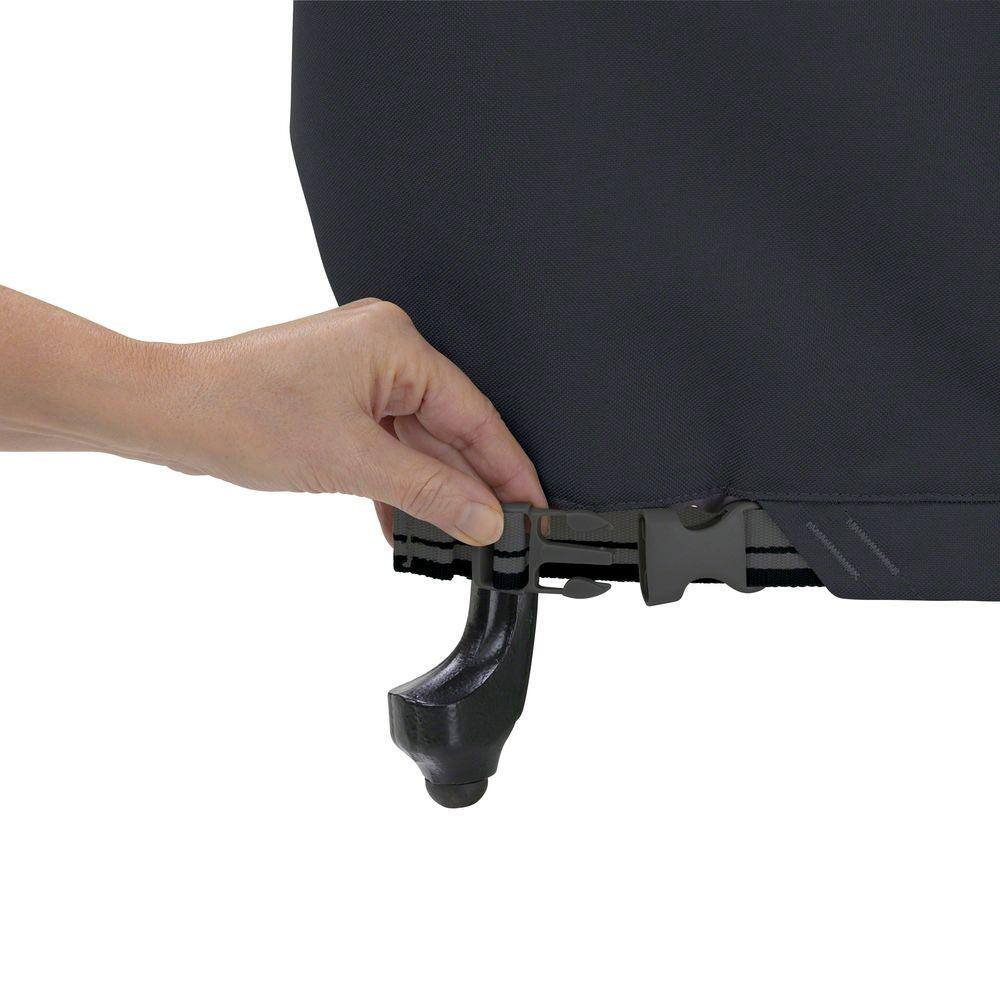 Classic Accessories Ravenna 72 in. L x 26 in. D x 51 in. H BBQ Grill Cover in Black 55-393-060401-EC