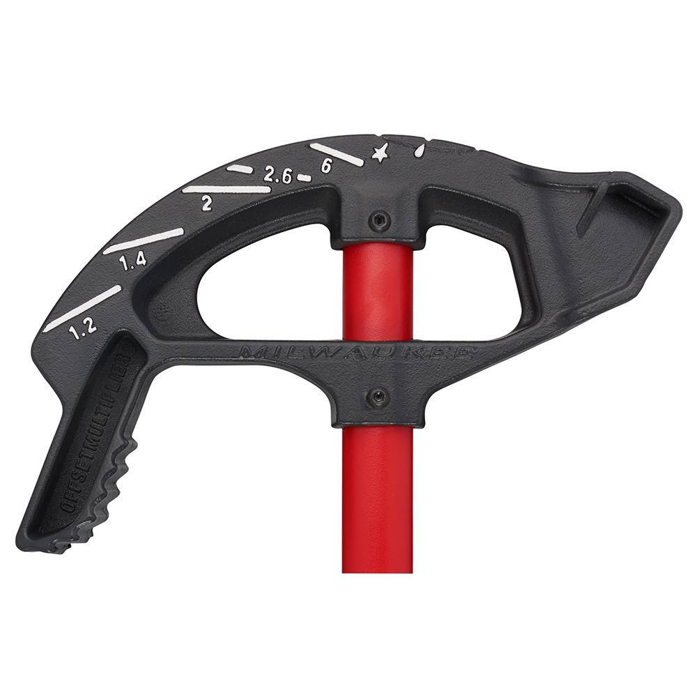Milwaukee 1 in. Iron Conduit Bender and Handle and 9 in. 7-in-1 Combination Wire Strippers Pliers 48-22-4082-48-22-3078