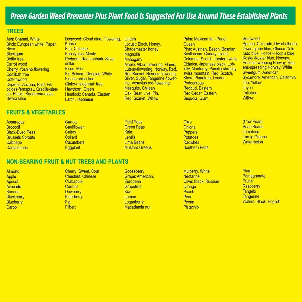 Preen 31.3 lbs. Garden Weed Preventer Plus Plant Food 2164261