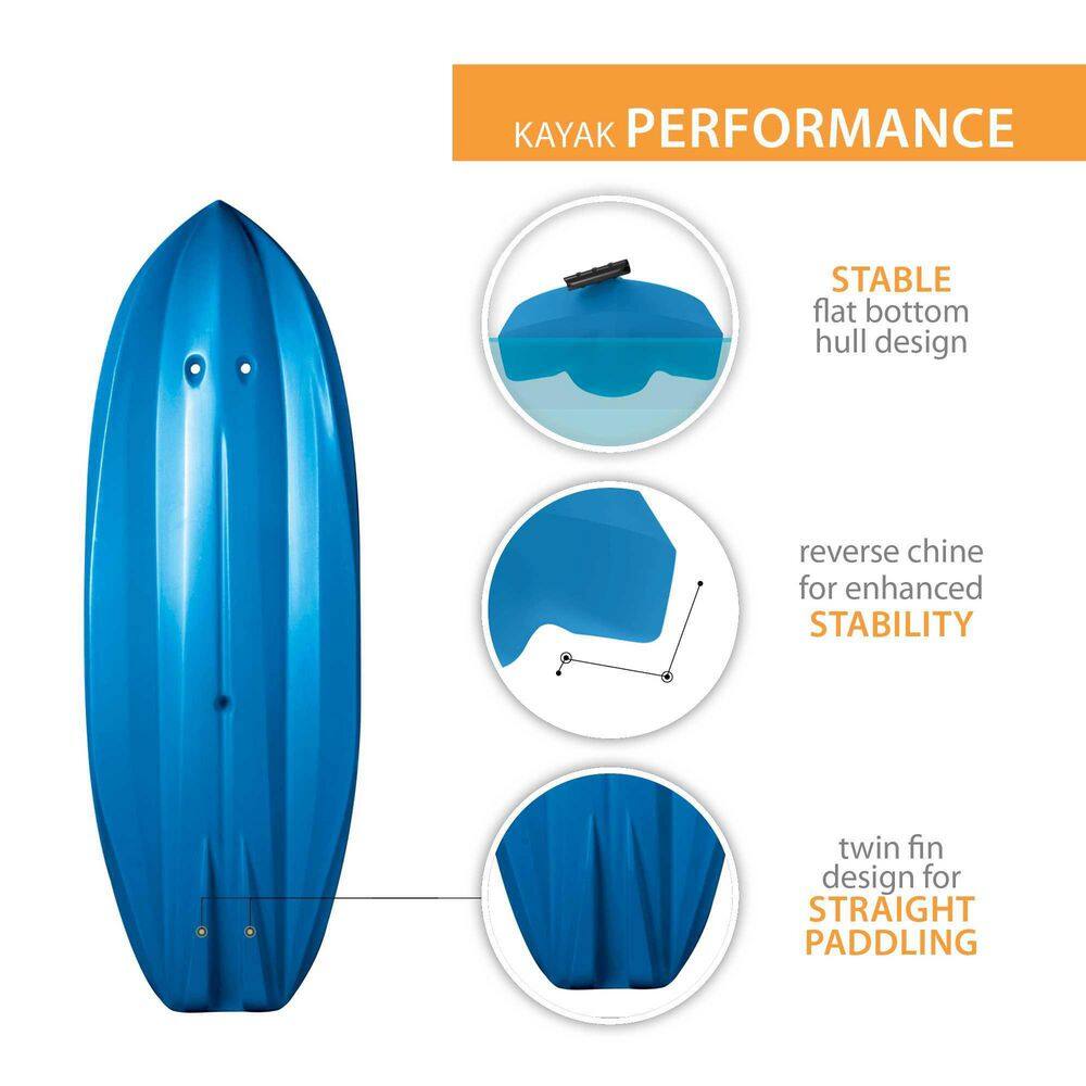 Lifetime Blue Youth Wave Kayak with Paddles 90097