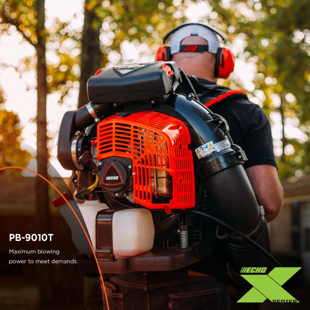 ECHO 220 MPH 1110 CFM 79.9 cc Gas 2-Stroke X Series Backpack Blower with Tube-Mounted Throttle PB-9010T