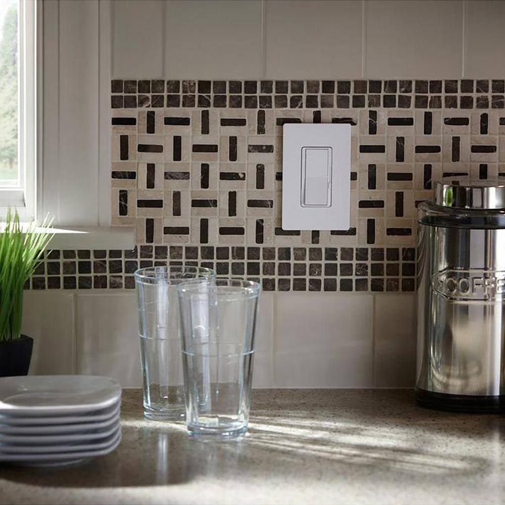 Lutron Diva LED plus Dimmer Switch for Dimmable LED Bulbs, 150-Watt/Single-Pole or 3-Way, White (DVCL-153P-6-WH) (6-Pack) DVCL-153P-6-WH