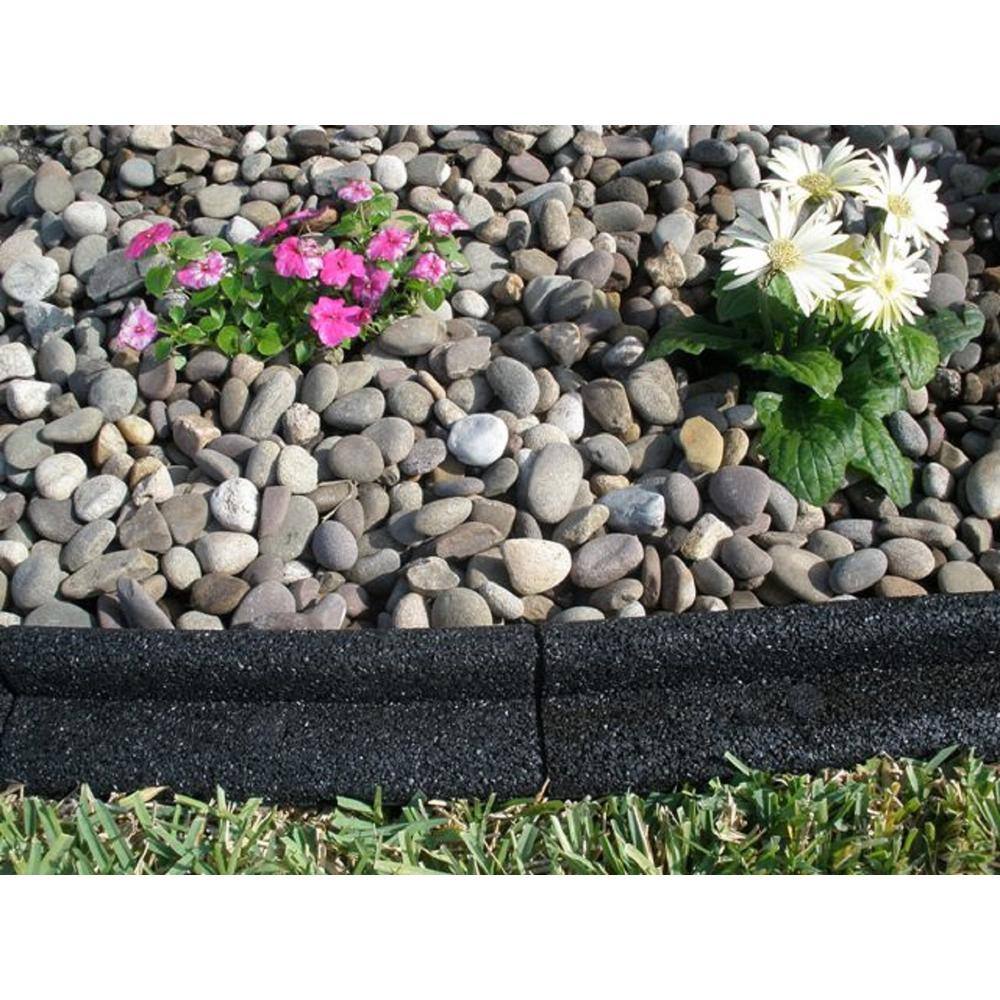 Vigoro EcoBorder 4 ft. Black Rubber Landscape Edging (48-Count/Pallet) ECOBRD BL 48