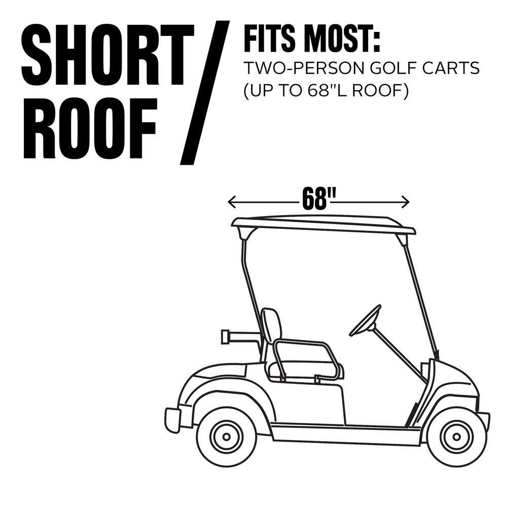 Classic Accessories Deluxe Golf Car Enclosure Light Khaki Short Roof 40-049-335801-00