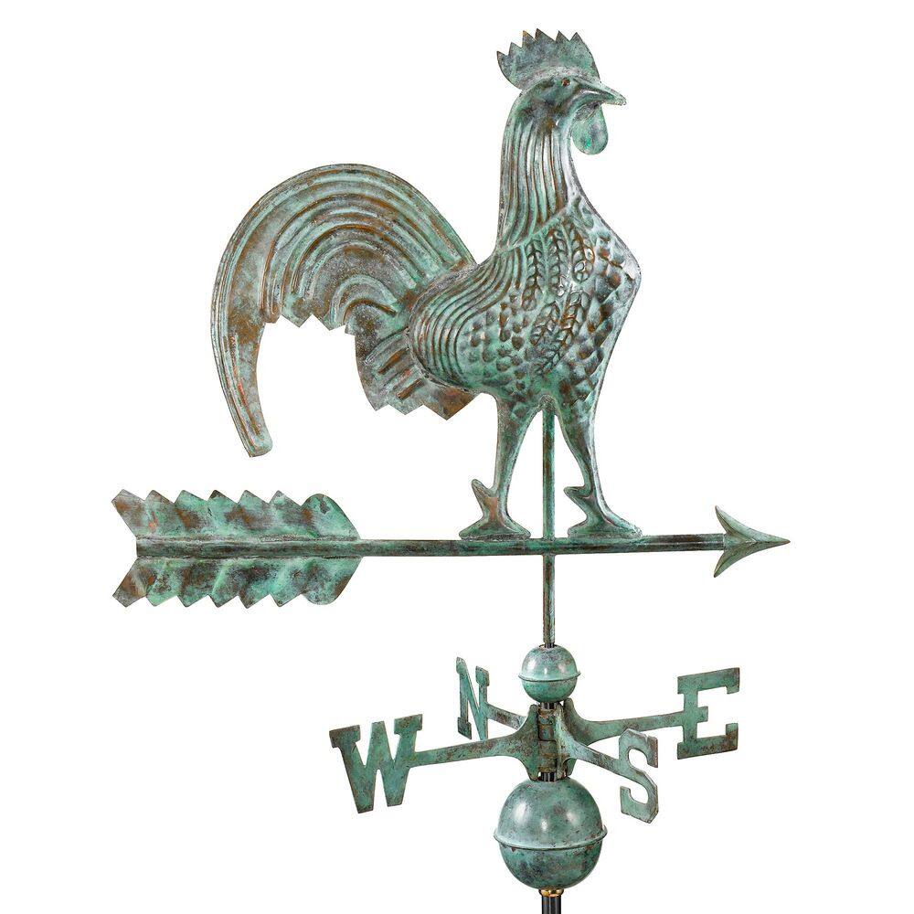 Good Directions Rooster Weathervane - Blue Verde Copper 501V1