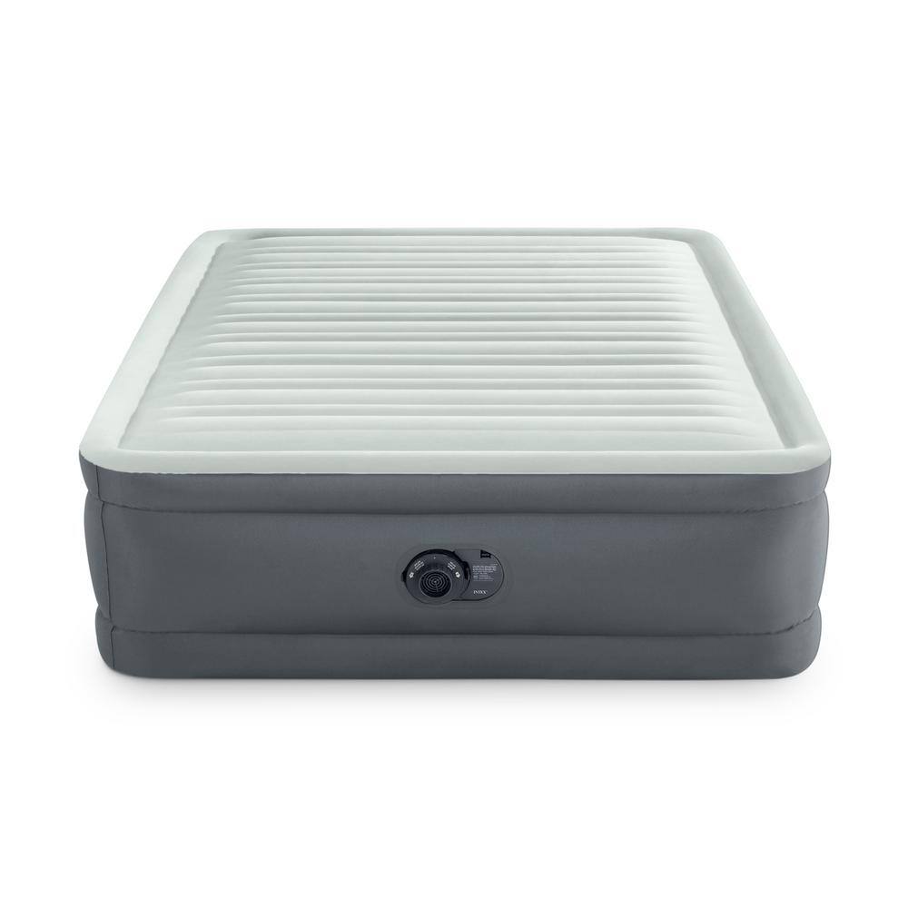 Intex Full PremAire I Fiber-Tech Elevated Air Mattress Bed with Built-In Pump 64903ED