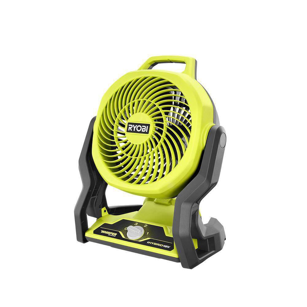 RYOBI ONE+ 18V Cordless Hybrid WHISPER SERIES 7-1/2 in. Fan (Tool Only) PCL811B