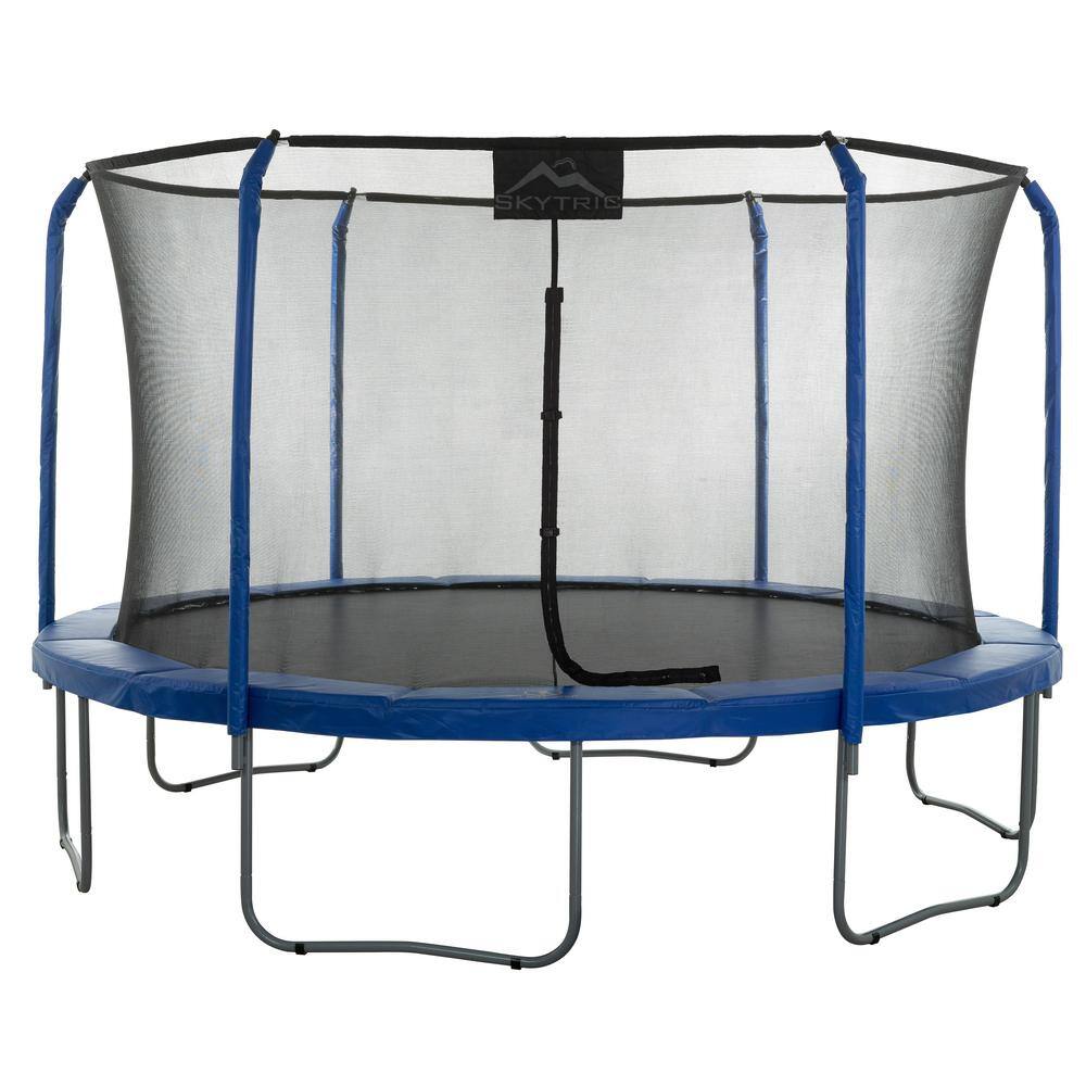 SKYTRIC Machrus Skytric 13 ft. Round Trampoline Set with Premium TopRing Flex Frame Safety Enclosure System UBSF02-13