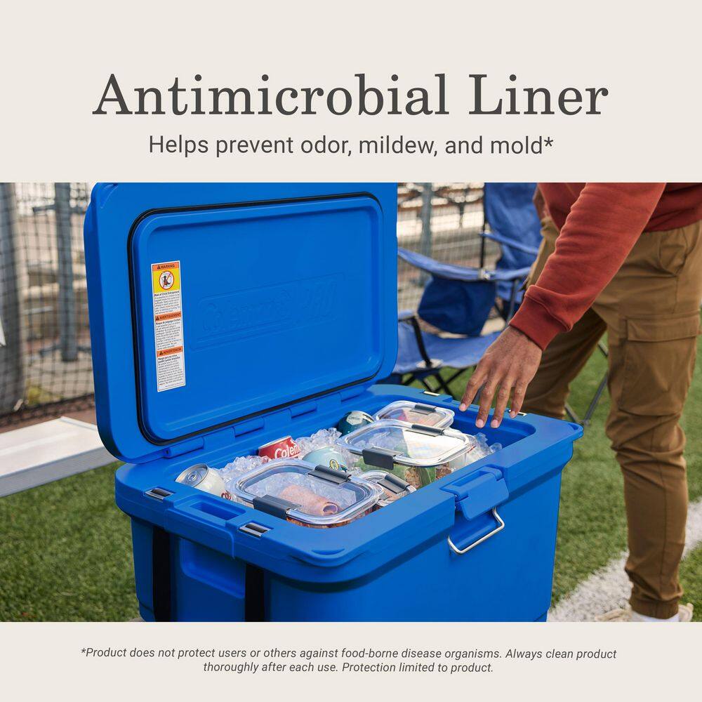Coleman Pro 55 qt. Premium Wheeled Hard Cooler in Neptune 2193940