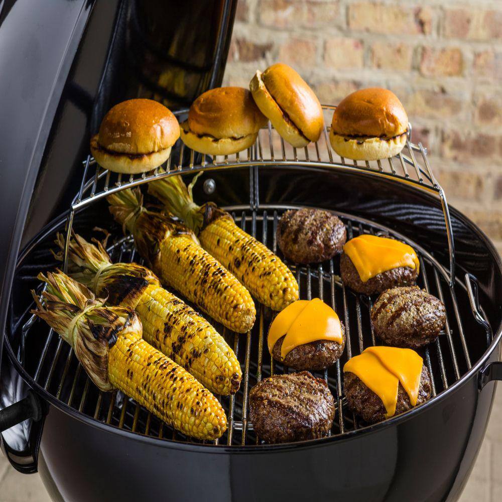 Weber Master-Touch 22 in. Charcoal Grill in Black with Built-In Thermometer 14501001