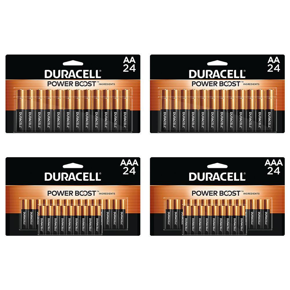 Duracell Coppertop Power Boost AA and AAA Alkaline Batteries for Household Devices (96-Pack), Triple A and Double A Batteries 5018789