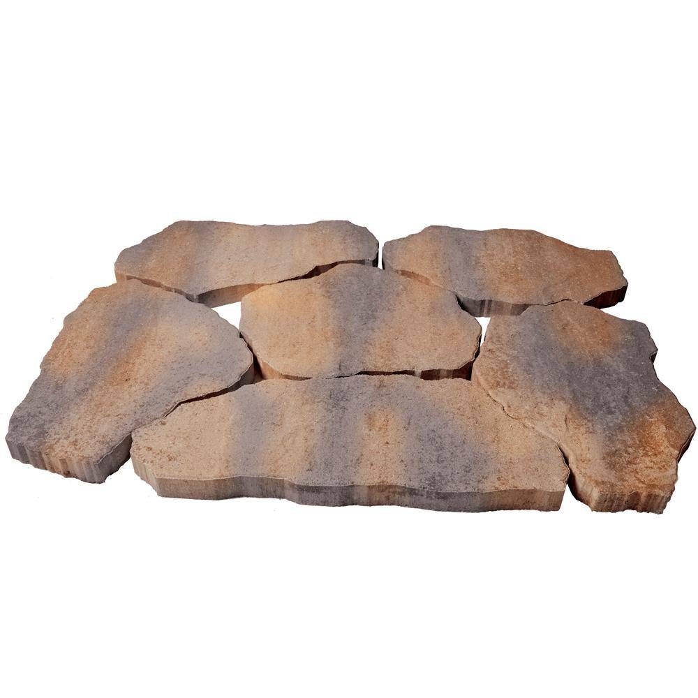 Pavestone SandStone 25 in. x 14 in. x 2 in. Winter Blend Concrete Step Stone (72-Pieces/127 sq. ft. /Pallet) 70487