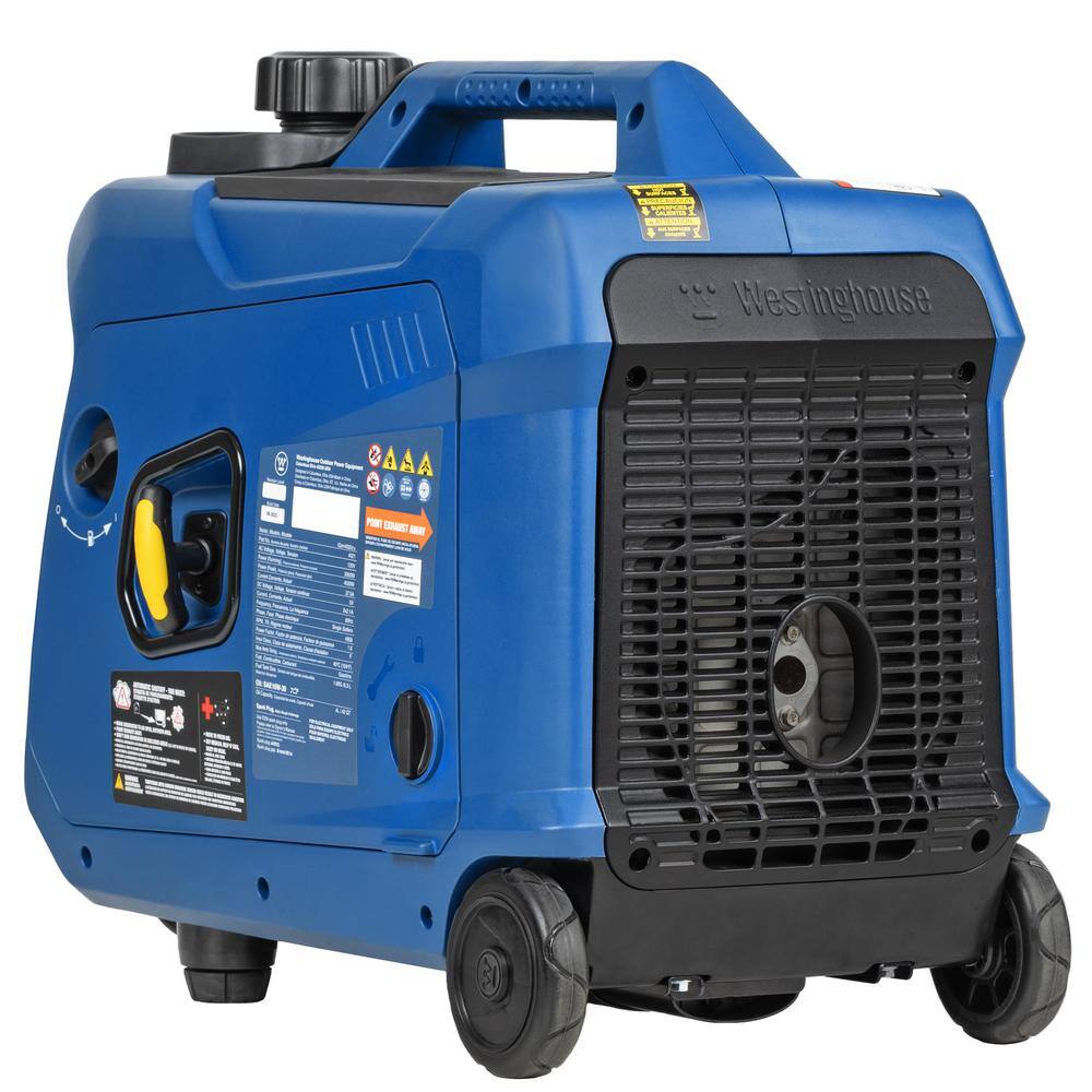 Westinghouse 4,000-Watt Gas Powered Portable Inverter Generator with Recoil Start, LED Data Center iGen4000cv